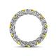 4 - Lucida 3.40 mm Yellow and White Diamond Eternity Band 