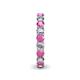 5 - Lucida 3.40 mm Pink Sapphire and Diamond Eternity Band 
