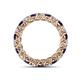 4 - Lucida 3.40 mm Blue Sapphire and Diamond Eternity Band 
