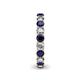 5 - Lucida 3.40 mm Blue Sapphire and Diamond Eternity Band 