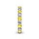 5 - Lucida 3.40 mm Yellow Sapphire and Diamond Eternity Band 