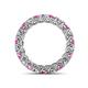 4 - Lucida 3.40 mm Pink Sapphire and Diamond Eternity Band 