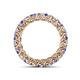 4 - Lucida 3.40 mm Tanzanite and Diamond Eternity Band 