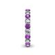 5 - Lucida 3.40 mm Diamond and Amethyst Eternity Band 
