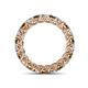 4 - Lucida 3.40 mm Smoky Quartz and Diamond Eternity Band 