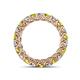 4 - Lucida 3.40 mm Yellow and White Diamond Eternity Band 