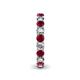 5 - Lucida 3.40 mm Round Ruby and Diamond Eternity Band 
