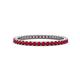 1 - Ellen 1.70 mm Ruby Eternity Band 