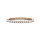 1 - Ellen 1.70 mm White Sapphire Eternity Band 