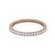 2 - Ellen 1.70 mm White Sapphire Eternity Band 