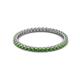 2 - Ellen 1.70 mm Green Garnet Eternity Band 