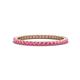 1 - Ellen 1.70 mm Pink Tourmaline Eternity Band 