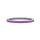 1 - Ellen 1.70 mm Amethyst Eternity Band 