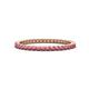 1 - Ellen 1.70 mm Rhodolite Garnet Eternity Band 