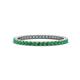 1 - Ellen 1.70 mm Emerald Eternity Band 