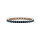 1 - Ellen 1.70 mm Blue Diamond Eternity Band 