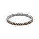 2 - Ellen 1.70 mm Smoky Quartz Eternity Band 