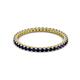 2 - Ellen 1.70 mm Blue Sapphire Eternity Band 