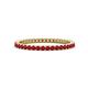 1 - Ellen 1.70 mm Ruby Eternity Band 