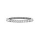 1 - Ellen 1.70 mm White Sapphire Eternity Band 