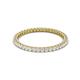 2 - Ellen 1.70 mm White Sapphire Eternity Band 
