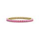 1 - Ellen 1.70 mm Pink Sapphire Eternity Band 