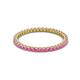 2 - Ellen 1.70 mm Pink Sapphire Eternity Band 