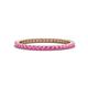 1 - Ellen 1.70 mm Pink Sapphire Eternity Band 