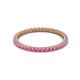 2 - Ellen 1.70 mm Pink Sapphire Eternity Band 