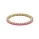 2 - Ellen 1.70 mm Pink Tourmaline Eternity Band 