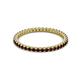 2 - Ellen 1.70 mm Red Garnet Eternity Band 