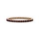 1 - Ellen 1.70 mm Red Garnet Eternity Band 