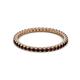 2 - Ellen 1.70 mm Red Garnet Eternity Band 