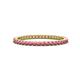 1 - Ellen 1.70 mm Rhodolite Garnet Eternity Band 