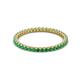 2 - Ellen 1.70 mm Emerald Eternity Band 
