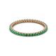 2 - Ellen 1.70 mm Emerald Eternity Band 