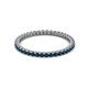 2 - Ellen 1.70 mm Blue Diamond Eternity Band 