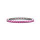 1 - Ellen 1.70 mm Pink Sapphire Eternity Band 