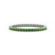 1 - Ellen 1.70 mm Green Garnet Eternity Band 