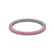 2 - Ellen 1.70 mm Pink Tourmaline Eternity Band 