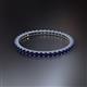 2 - Ellen 1.70 mm Blue Sapphire Eternity Band 