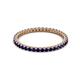 2 - Ellen 1.70 mm Blue Sapphire Eternity Band 