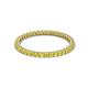 2 - Ellen 1.70 mm Yellow Sapphire Eternity Band 