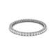 2 - Ellen 1.70 mm White Sapphire Eternity Band 