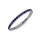 3 - Ellen 1.70 mm Blue Sapphire Eternity Band 