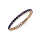3 - Ellen 1.70 mm Blue Sapphire Eternity Band 