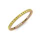 3 - Ellen 1.70 mm Yellow Sapphire Eternity Band 