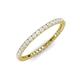 3 - Ellen 1.70 mm White Sapphire Eternity Band 
