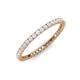 3 - Ellen 1.70 mm White Sapphire Eternity Band 