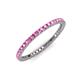 3 - Ellen 1.70 mm Pink Sapphire Eternity Band 